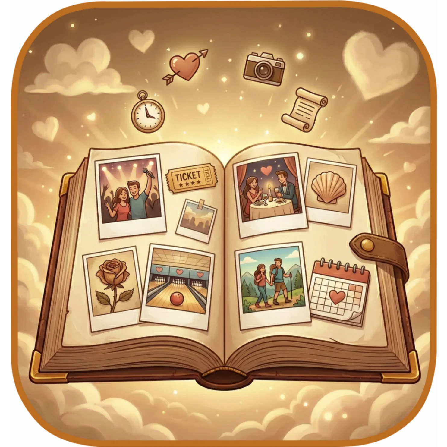 Memory Scrapbook - Interactive dating tool for couples to plan dates and strengthen relationships