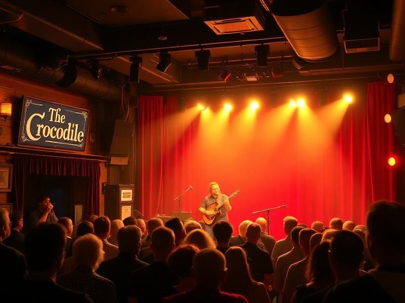 Intimate live music venue with romantic atmosphere