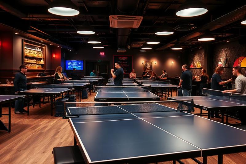 Active first date idea Seattle - Spin ping pong bar with craft cocktails
