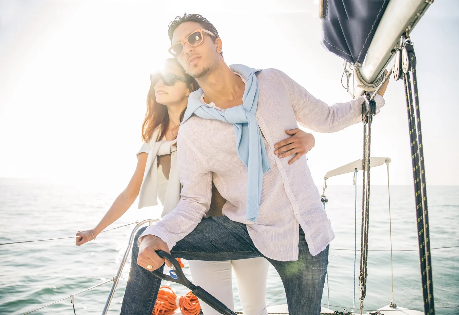Tall ship schooner sailing Puget Sound Seattle sunset cruise couples adventure date