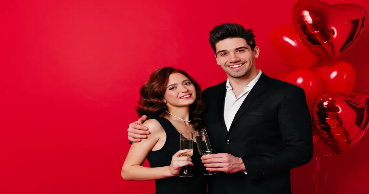 Couple enjoying a fun budget-friendly Valentine's Day date